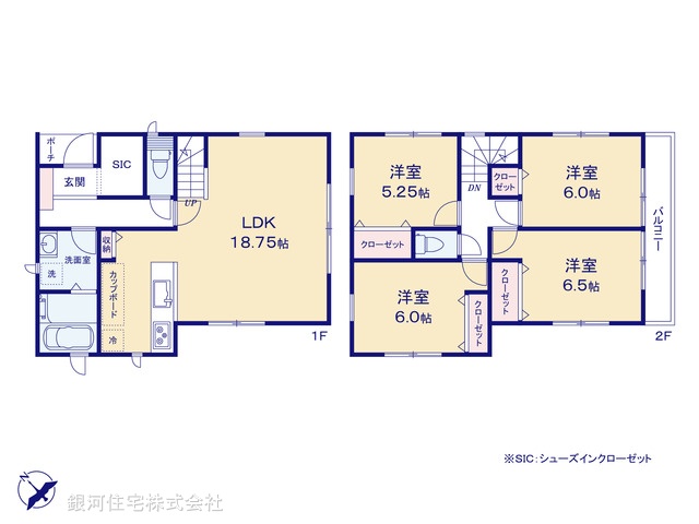 G00379429 神奈川県横浜市磯子区岡村３丁目 新築一戸建て 4180万円【間取図】