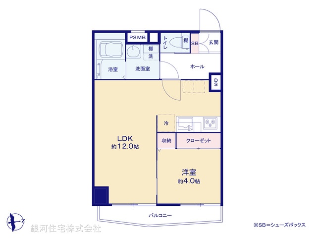 G00379432 東京都大田区山王２丁目 中古マンション 2580万円【間取図】