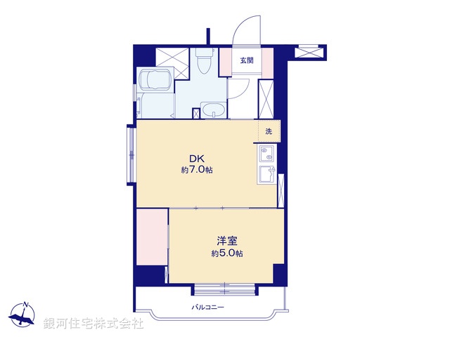 G00379489 東京都大田区大森北３丁目 中古マンション 2680万円【間取図】