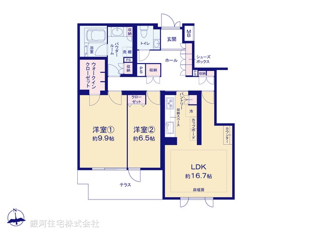G00379603 東京都文京区本駒込１丁目 中古マンション 1億3800万円【間取図】