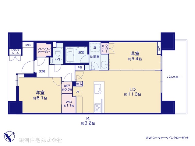 G00379630 東京都品川区西五反田３丁目 中古マンション 1億7999万円【間取図】