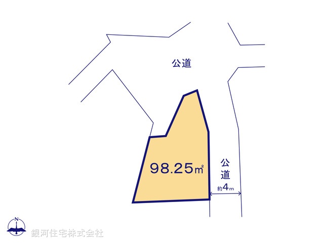 G00379634 埼玉県入間市高倉１丁目 土地 1580万円【区画図】