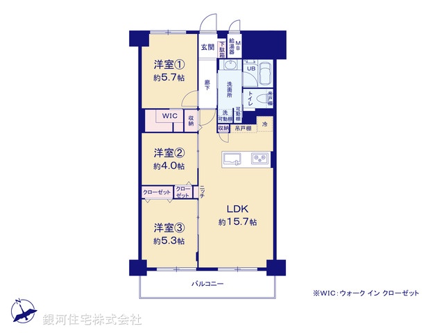 G00379663 千葉県船橋市夏見２丁目 中古マンション 2780万円【間取図】