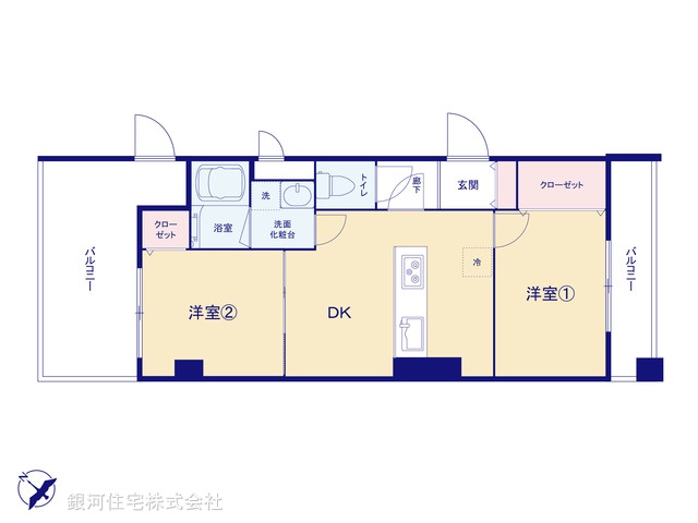 G00379780 東京都練馬区上石神井１丁目 中古マンション 2980万円【間取図】