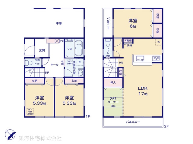 G00379881 埼玉県越谷市大沢 新築一戸建て 3680万円【間取図】