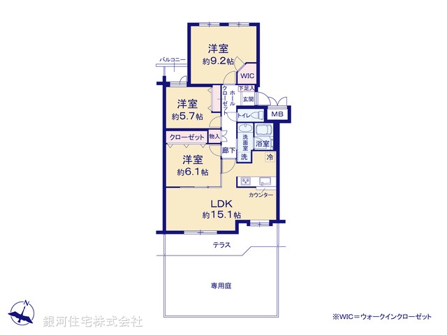G00379895 埼玉県さいたま市南区内谷６丁目 中古マンション 3099万円【間取図】