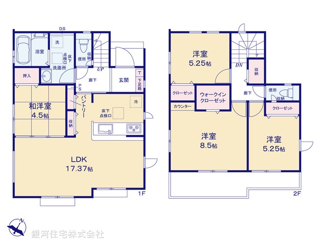 G00380320 埼玉県狭山市広瀬台３丁目 新築一戸建て 2899万円【間取図】