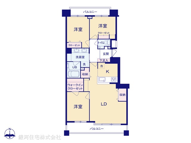 G00380551 東京都板橋区徳丸３丁目 中古マンション 8480万円【間取図】