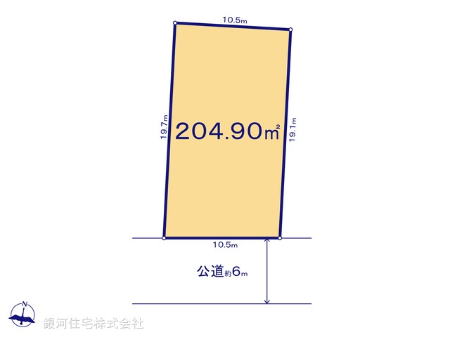 G00380825 神奈川県横浜市港南区港南台６丁目 土地 5980万円【区画図】