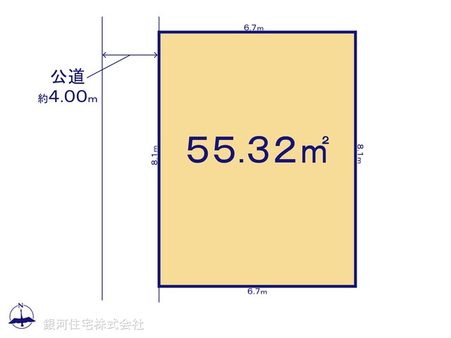 G00381007 東京都練馬区西大泉３丁目 土地 2080万円【区画図】