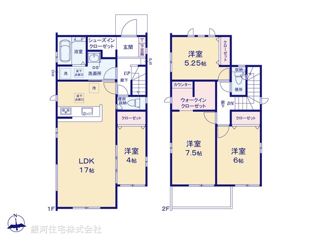 G00381090 千葉県千葉市若葉区加曽利町 新築一戸建て 3290万円【間取図】