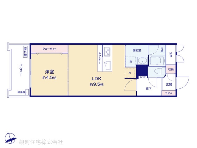 G00381117 東京都港区芝浦４丁目 中古マンション 3280万円【間取図】