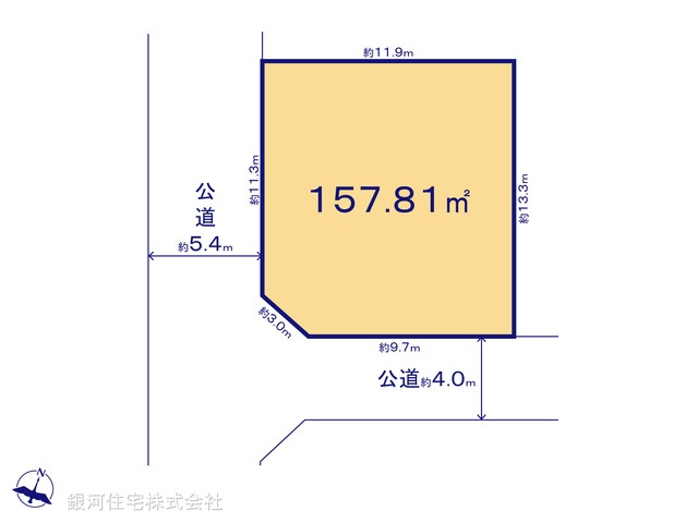 G00381127 東京都杉並区上井草３丁目 土地 1億1000万円【区画図】