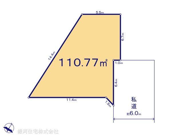 G00381128 神奈川県相模原市南区南台４丁目 土地(建築条件付土地) 2980万円【区画図】