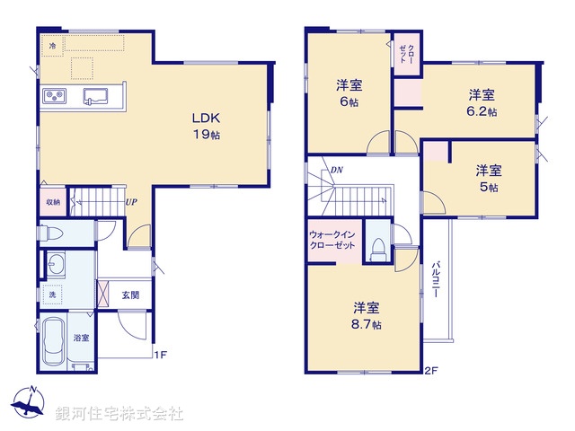 G00381183 埼玉県北足立郡伊奈町本町２丁目 新築一戸建て 3599万円【間取図】
