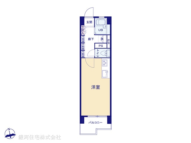G00381187 東京都新宿区富久町 中古マンション 2180万円【間取図】