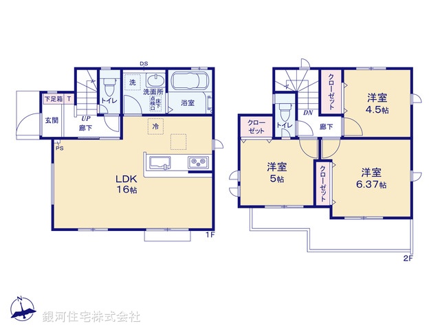 G00381200 東京都あきる野市二宮 新築一戸建て 3190万円【間取図】
