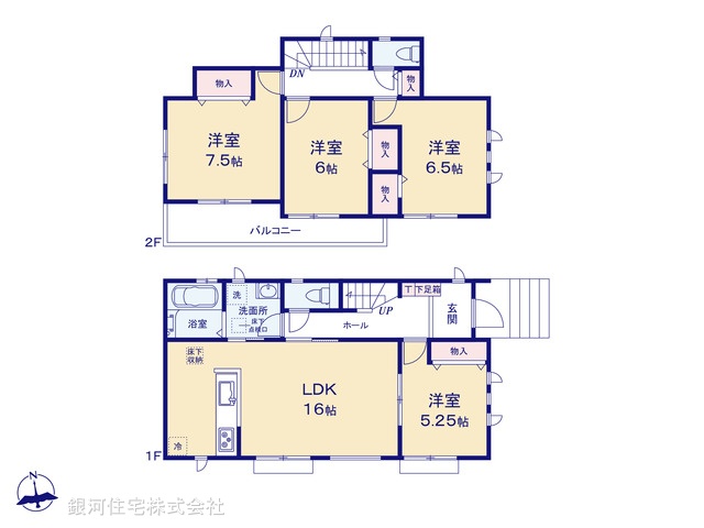 G00381241 千葉県船橋市大穴南１丁目 新築一戸建て 3990万円【間取図】