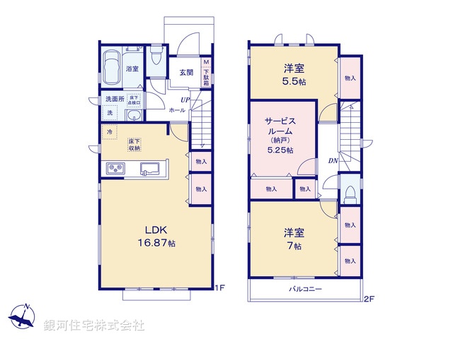 G00381262 千葉県船橋市上山町３丁目 新築一戸建て 3990万円【間取図】