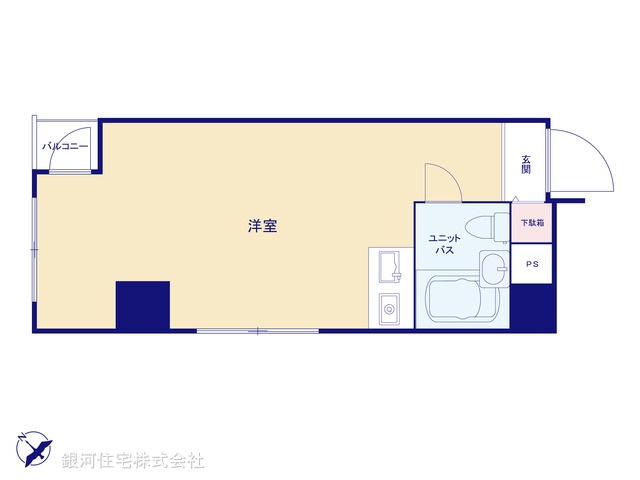 G00381282 東京都千代田区岩本町１丁目 中古マンション 1870万円【間取図】