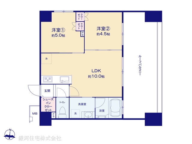 G00381299 東京都台東区今戸２丁目 中古マンション 4880万円【間取図】