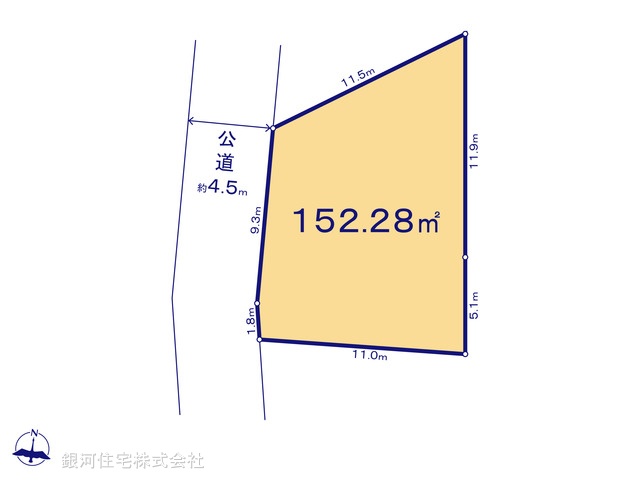 G00381310 東京都日野市大字宮 土地 4180万円【区画図】