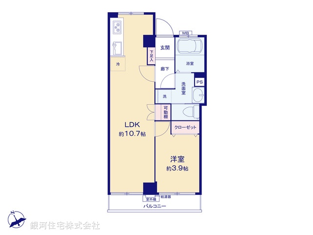 G00381592 東京都世田谷区上北沢５丁目 中古マンション 1980万円【間取図】