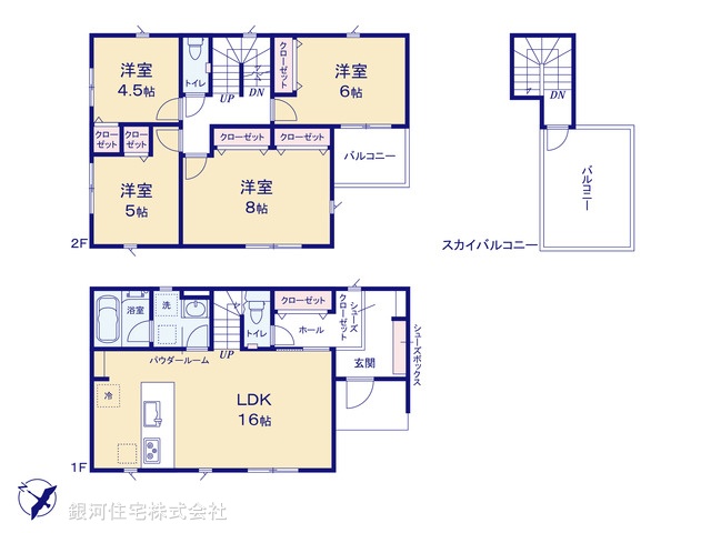 G00381963 神奈川県平塚市諏訪町 新築一戸建て 4180万円【間取図】