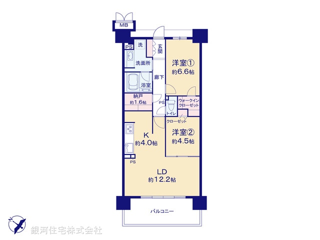 G00382122 千葉県千葉市美浜区高洲４丁目 中古マンション 4180万円【間取図】
