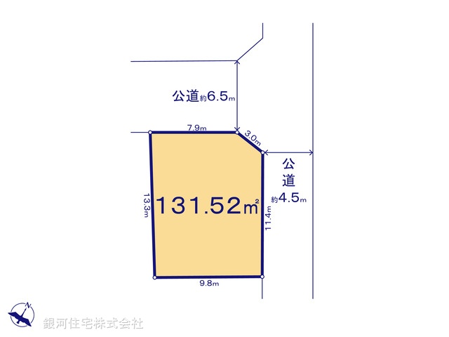 G00382678 神奈川県横浜市港南区笹下６丁目 土地(建築条件付土地) 4230万円【区画図】