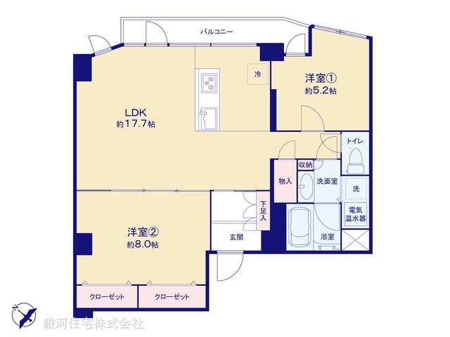 G00382909 東京都新宿区四谷４丁目 中古マンション 6999万円【間取図】