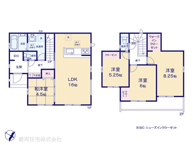 G00383369 千葉県市川市柏井町３丁目 新築一戸建て 4290万円【間取図】