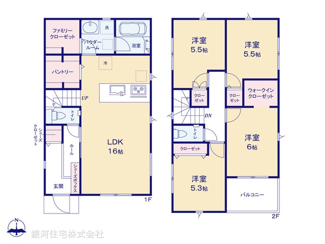 G00383761 神奈川県厚木市山際 新築一戸建て 2780万円【間取図】