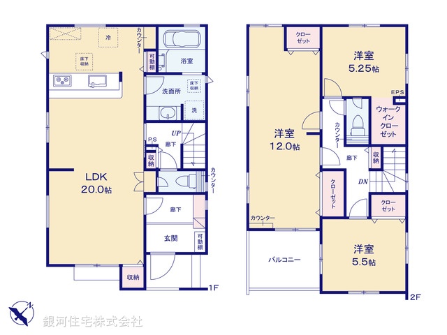 G00383899 埼玉県草加市新里町 新築一戸建て 4990万円【間取図】