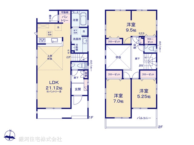 G00384174 東京都町田市成瀬台２丁目 新築一戸建て 6180万円【間取図】