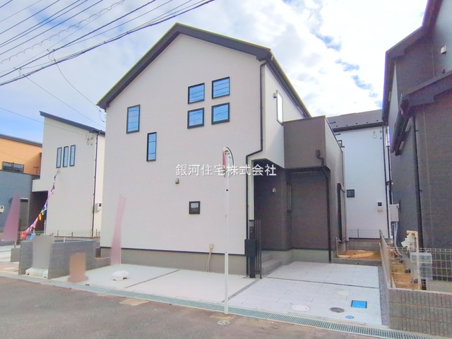 G00384336 千葉県流山市平和台３丁目 新築一戸建て 4680万円 土地面積102.40m² (約30.97坪) 建物面積96.47m² (約29.18坪) 間取り４ＬＤＫ 築年月2025年09月(築１年以内)【外観12】