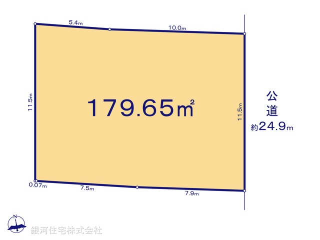 G00384574 東京都品川区中延６丁目 土地(建築条件付土地) 3億5000万円【区画図】