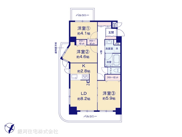 G00384655 東京都板橋区宮本町 中古マンション 5780万円【間取図】