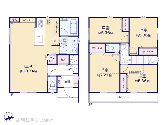 G00384748 神奈川県横浜市瀬谷区南台１丁目 新築一戸建て 5780万円【間取図】