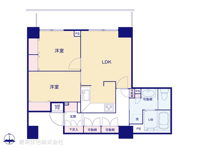 G00384790 東京都新宿区四谷４丁目 中古マンション 1億2480万円【間取図】