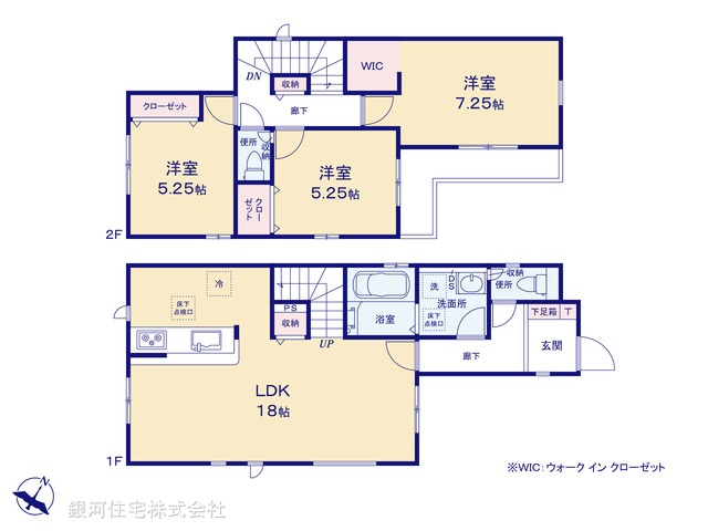 G00384874 千葉県市川市香取１丁目 新築一戸建て 6490万円【間取図】