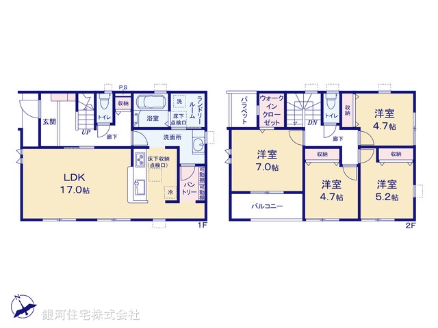 G00385078 千葉県千葉市若葉区桜木３丁目 新築一戸建て 4090万円【間取図】