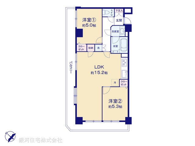 G00385268 神奈川県横浜市青葉区藤が丘１丁目 中古マンション 2980万円【間取図】