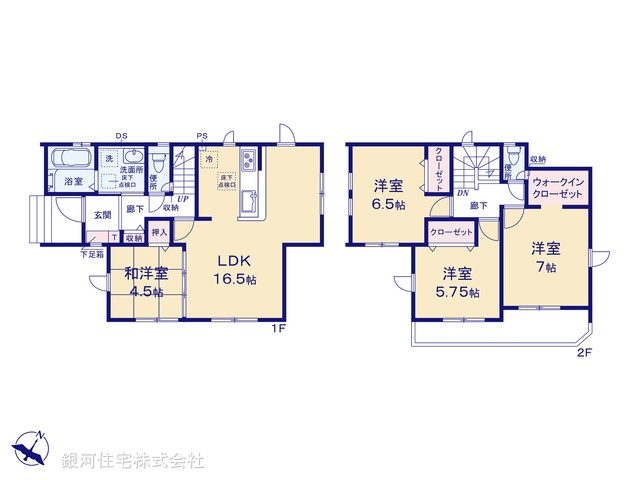 G00385323 埼玉県上尾市小泉６丁目 新築一戸建て 3980万円【間取図】