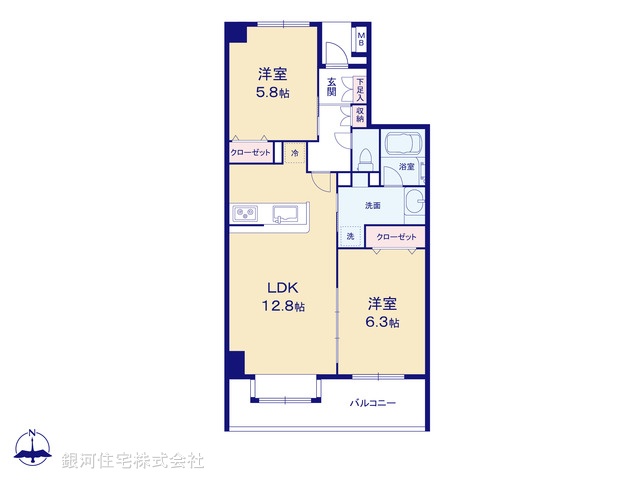 G00385501 埼玉県川口市並木１丁目 中古マンション 2980万円【間取図】