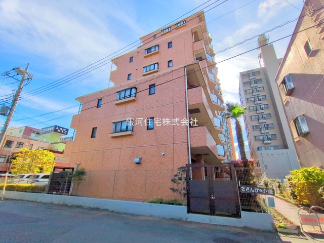 G00385570 埼玉県草加市栄町３丁目 中古マンション 3498万円 専有面積61.05m² (約18.46坪) 間取り２ＳＬＤＫ 所在階4階 築年月1990年07月(築35年)【外観4】