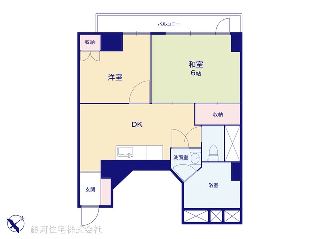 G00385711 東京都町田市森野２丁目 中古マンション 1390万円【間取図】