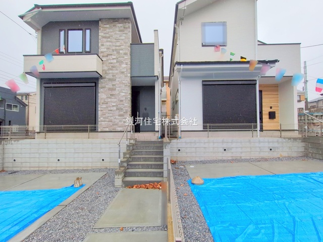 G00385850 千葉県市川市北方町４丁目 新築一戸建て 5199万円 土地面積134.11m² (約40.56坪) 建物面積105.24m² (約31.83坪) 間取り２ＳＬＤＫ 築年月2025年12月(築１年以内)【外観6】