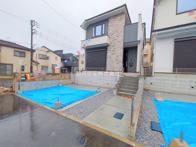 G00385850 千葉県市川市北方町４丁目 新築一戸建て 5199万円 土地面積134.11m² (約40.56坪) 建物面積105.24m² (約31.83坪) 間取り２ＳＬＤＫ 築年月2025年12月(築１年以内)【外観8】