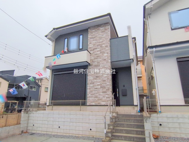 G00385850 千葉県市川市北方町４丁目 新築一戸建て 5199万円 土地面積134.11m² (約40.56坪) 建物面積105.24m² (約31.83坪) 間取り２ＳＬＤＫ 築年月2025年12月(築１年以内)【外観13】